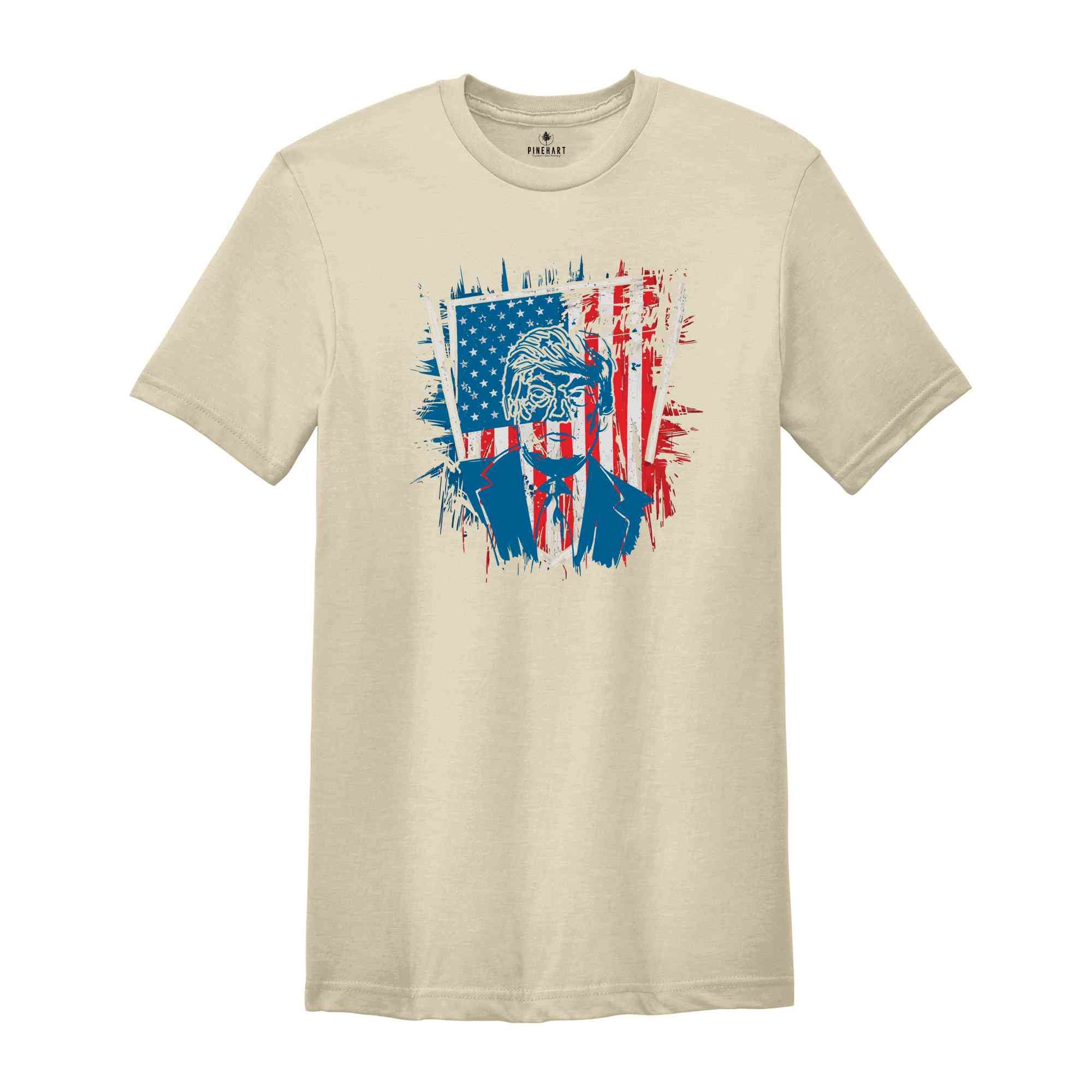 Trump 2024 Shirt, Legends Never Die Shirt, America Flag T-shirt, 4Th Of July Flag Shirt, Patriotic T-Shirts, Patriotic American Flag Tee