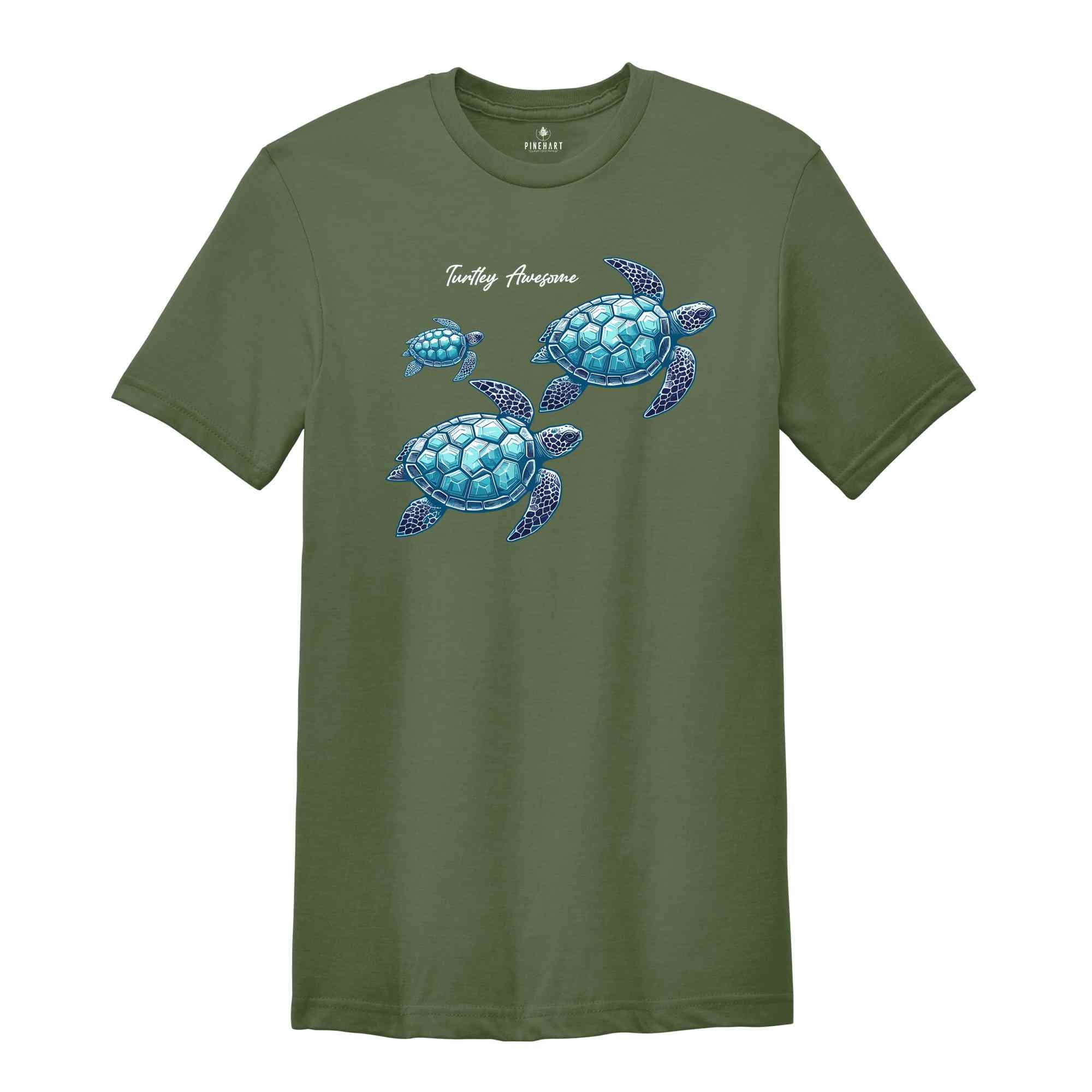 Turtley Awesome Shirt, Ocean Sun T Shirt, Beach Tshirt, Beach Bum T-shirt, Ocean Shirt , Surfing Tee, Summer Shirt