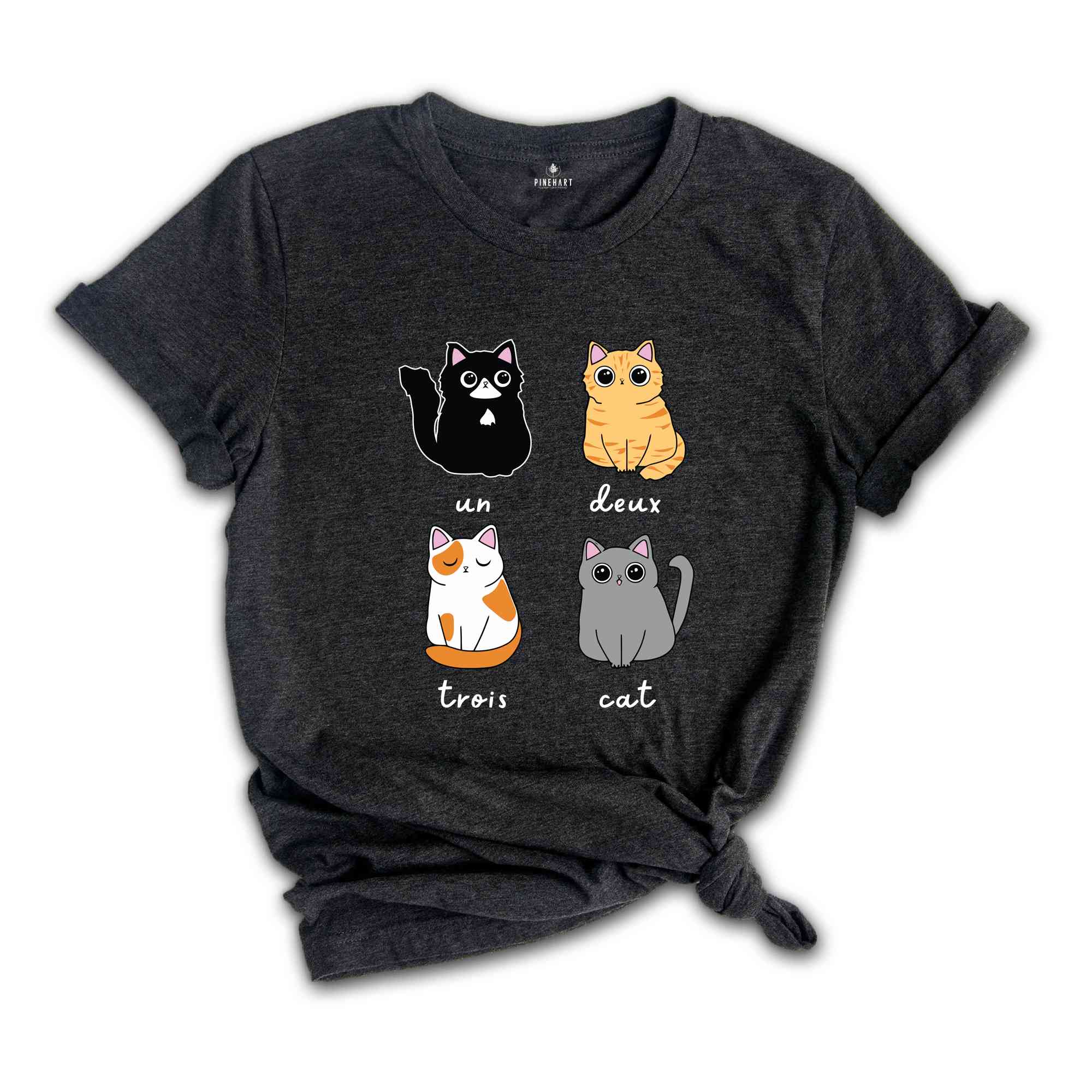 Un Deux Trios Cat T-Shirt, Un Deux Trois Cat Shirt, Cat Mom Shirt, Cat Lover Gift, Funny Cat Shirt, Cat Owner Tee, Cat Lover Tee