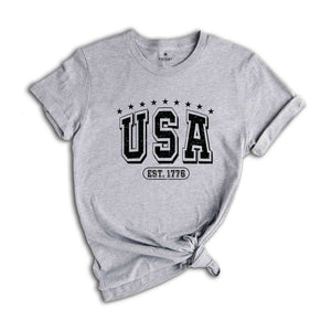 USA Est 1776 T-Shirt, 4th Of July Shirt, Since 1776 Tee, Patriotic T-Shirt, Independence Day Shirts, 4th Of July Tee