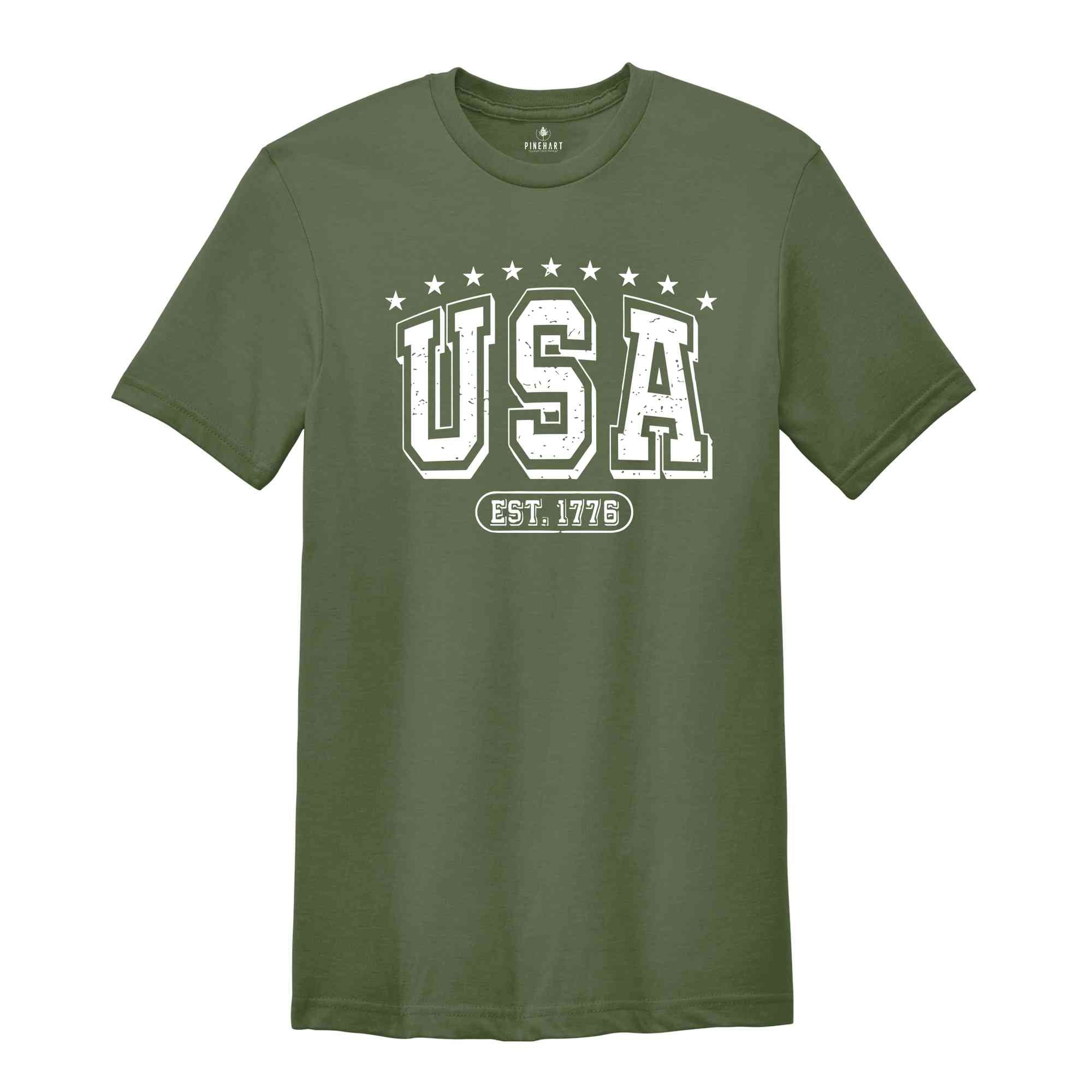 USA Est 1776 T-Shirt, 4th Of July Shirt, Since 1776 Tee, Patriotic T-Shirt, Independence Day Shirts, 4th Of July Tee