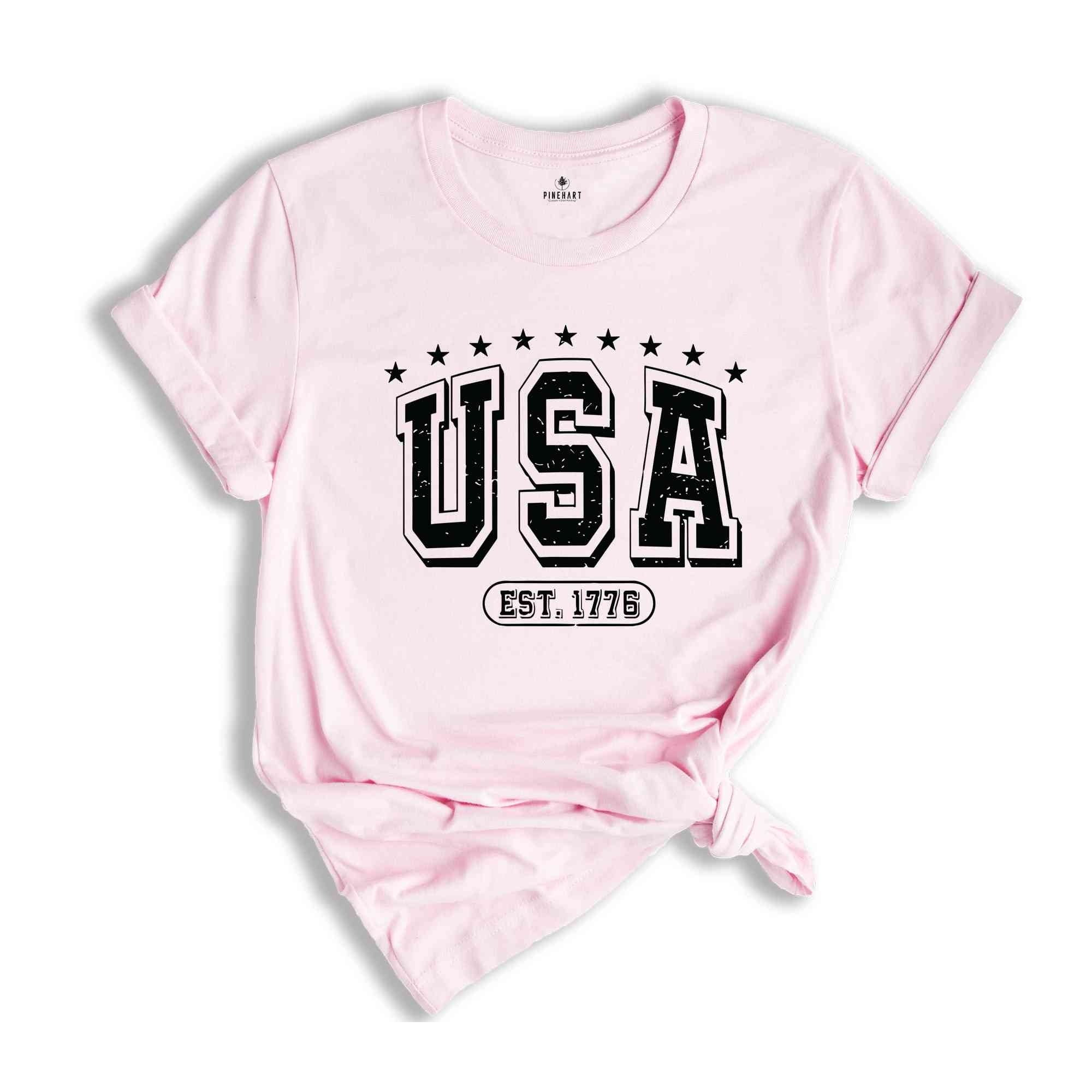 USA Est 1776 T-Shirt, 4th Of July Shirt, Since 1776 Tee, Patriotic T-Shirt, Independence Day Shirts, 4th Of July Tee