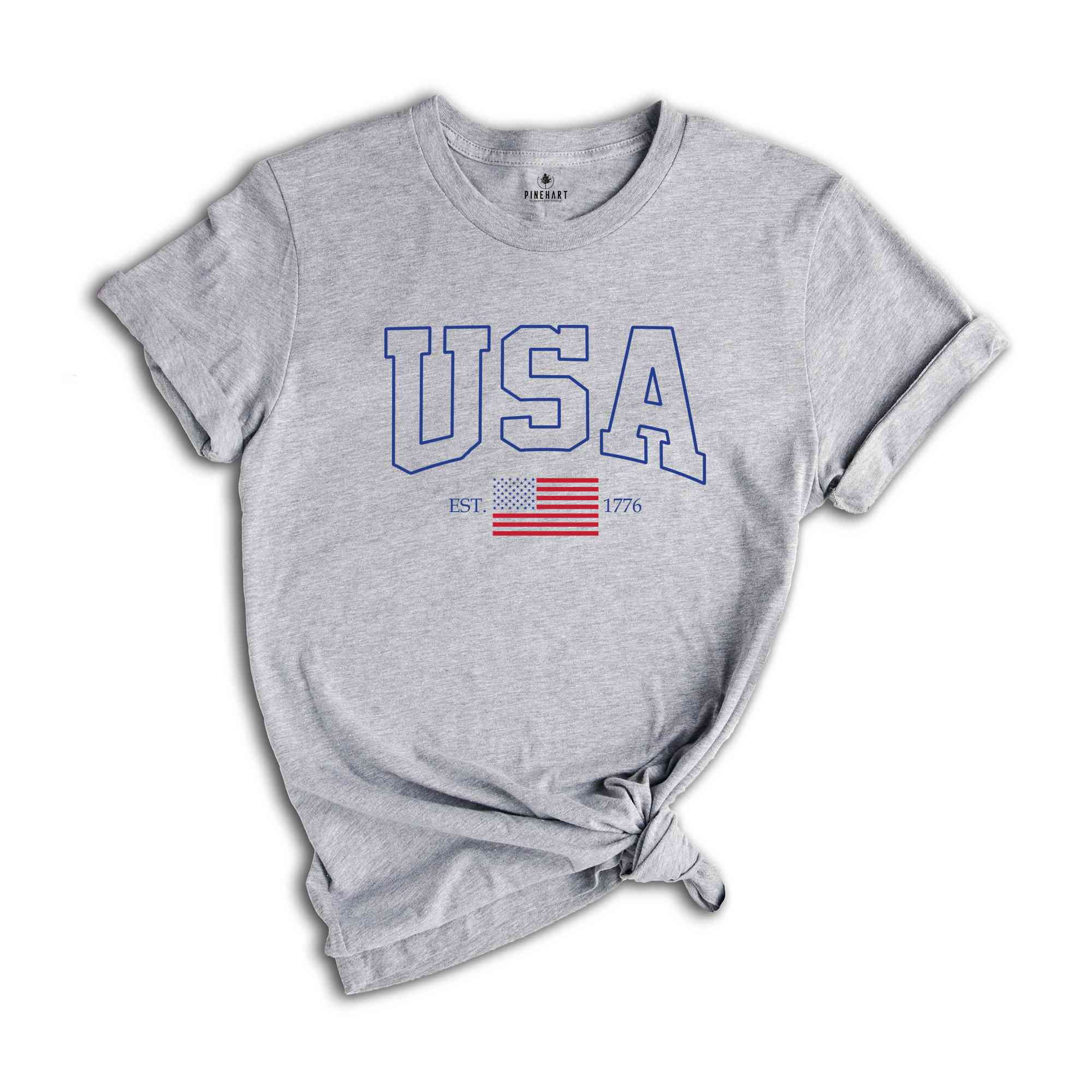 USA Flag Est 1776 Shirt, Patriotic Fourth Of July T-Shirt, American Flag Shirt, 4th Of July Gifts, Independence Day Shirts