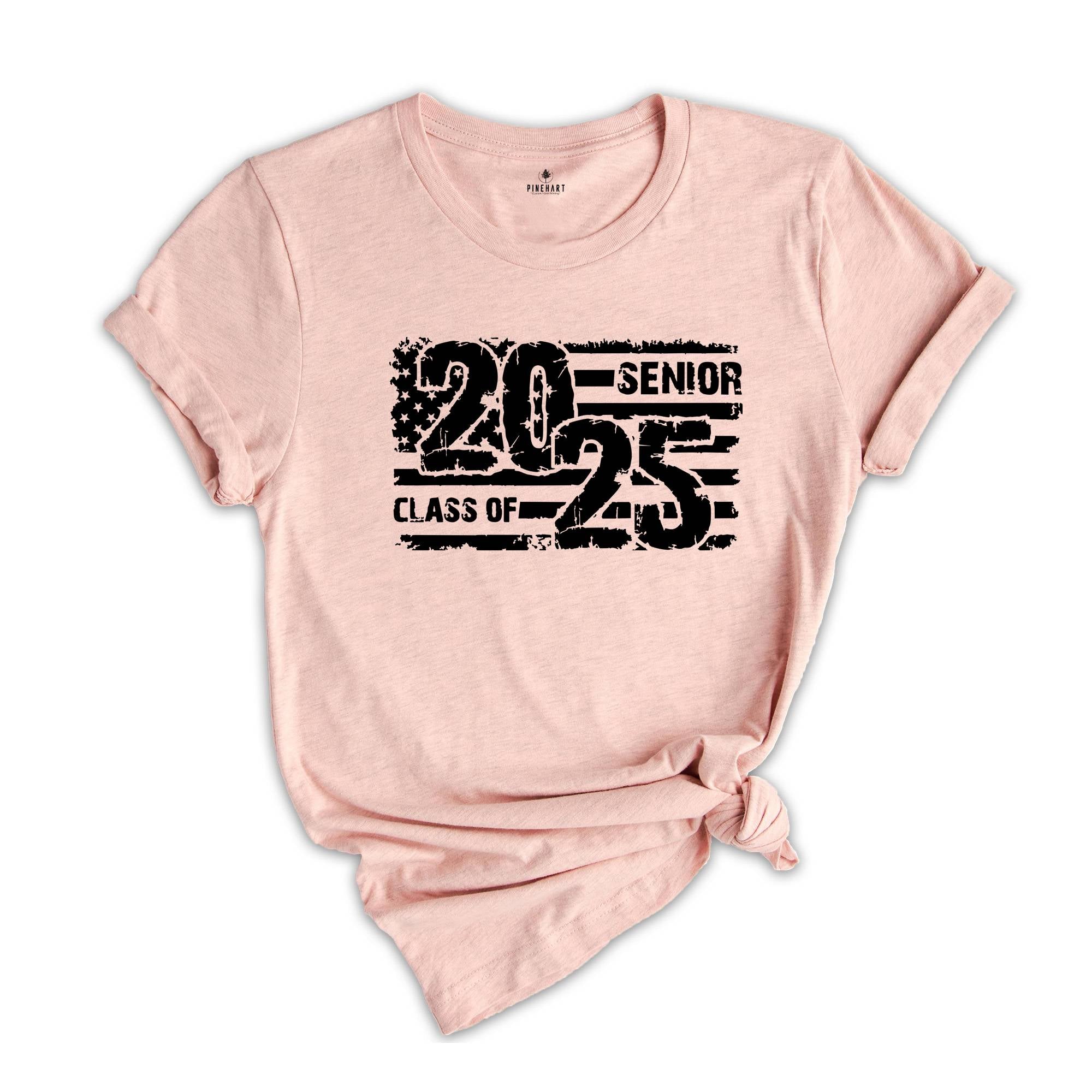 USA Flag Senior Class of Shirt, Graduation Shirt, Class Of Shirt, Last Day Of School, Class Of 2025 Shirt, School Shirt, Graduation Gift