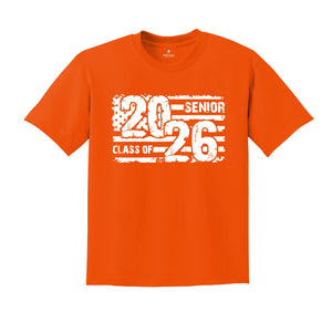 USA Flag Senior Class of Shirt, Graduation Shirt, Class Of Shirt, Last Day Of School, Class Of 2026 Shirt, School Shirt, Graduation Gift