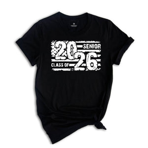 USA Flag Senior Class of Shirt, Graduation Shirt, Class Of Shirt, Last Day Of School, Class Of 2026 Shirt, School Shirt, Graduation Gift