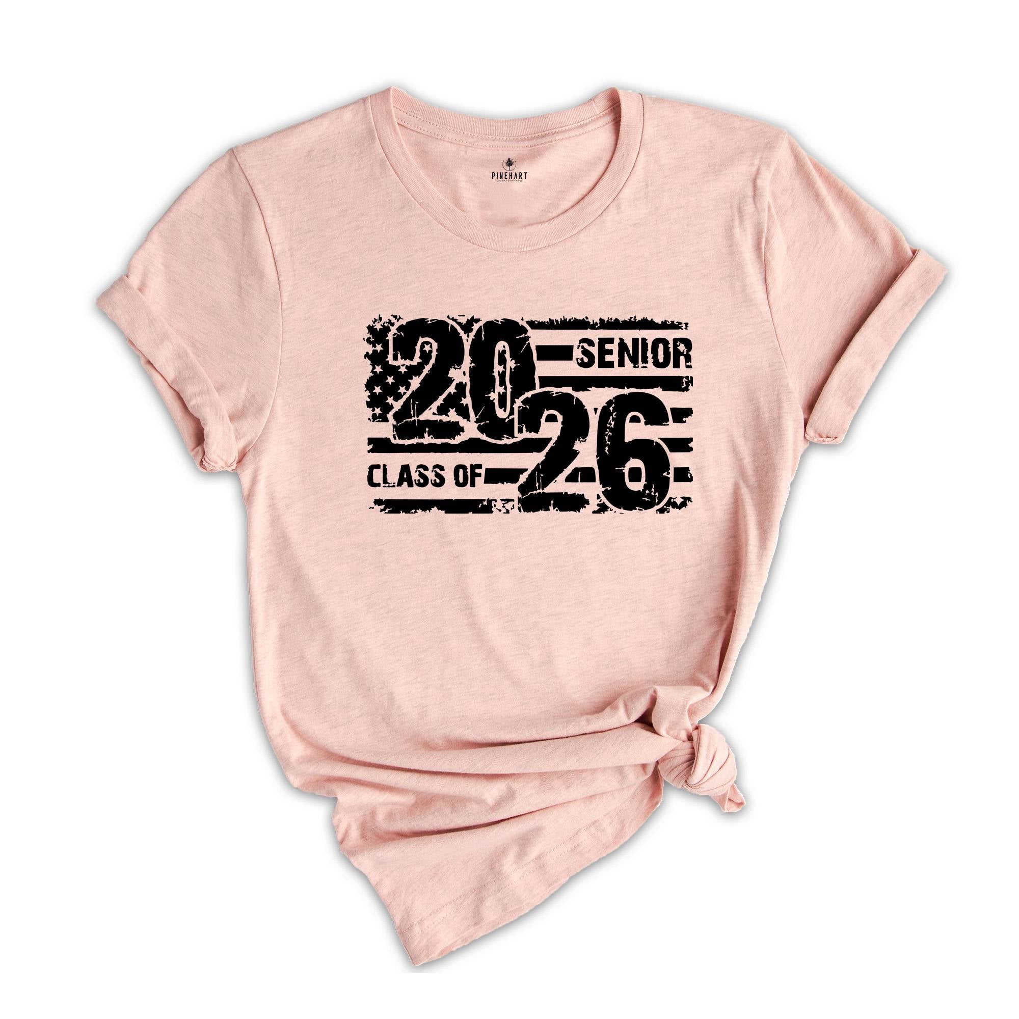 USA Flag Senior Class of Shirt, Graduation Shirt, Class Of Shirt, Last Day Of School, Class Of 2026 Shirt, School Shirt, Graduation Gift