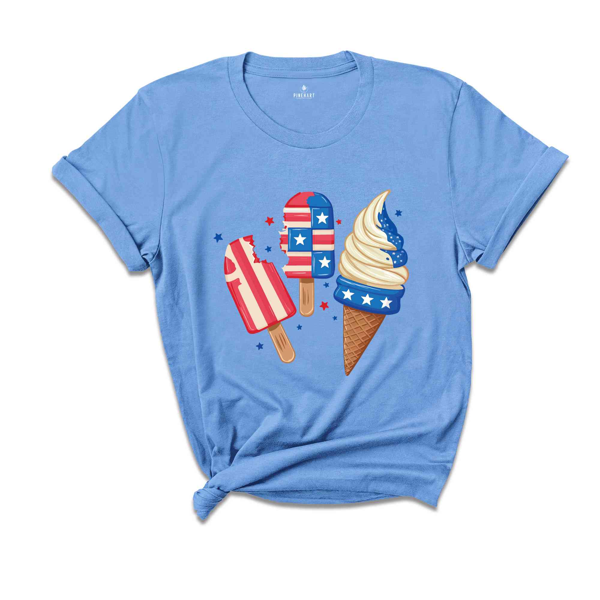 USA Popsicle Shirt, Ice Cream T-Shirt, America Lover Gift, Ice Cream Us Tee, Usa Flag Tees, 4th Of July Gift Tee