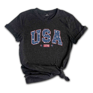 USA Shirt, 1776 Shirt, 4th Of July Shirt, Independence Day Shirt, God Bless America, Patriotic Shirt, Red White And Blue Shirt