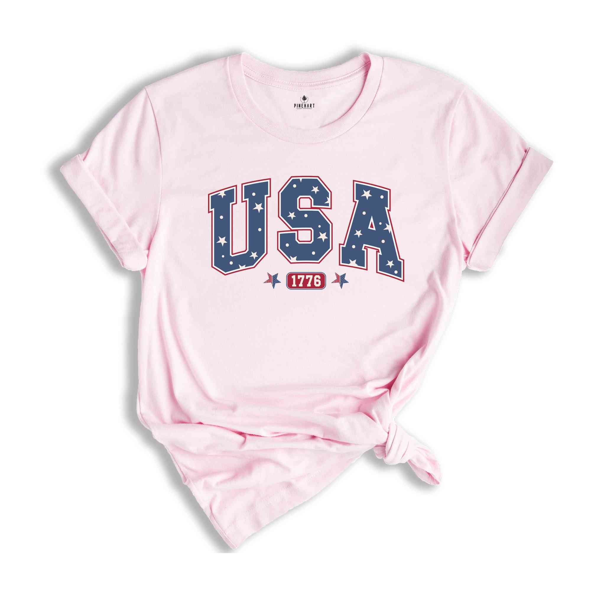 USA Shirt, 1776 Shirt, 4th Of July Shirt, Independence Day Shirt, God Bless America, Patriotic Shirt, Red White And Blue Shirt