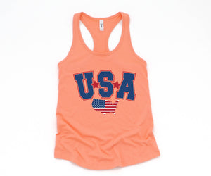 USA Tank Top, American Flag Patriotic Tank Top , Fourth of July Shirt, United States Tanktop, American Tank top, Red White and Blue Shirt