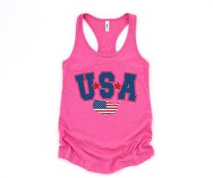 USA Tank Top, American Flag Patriotic Tank Top , Fourth of July Shirt, United States Tanktop, American Tank top, Red White and Blue Shirt