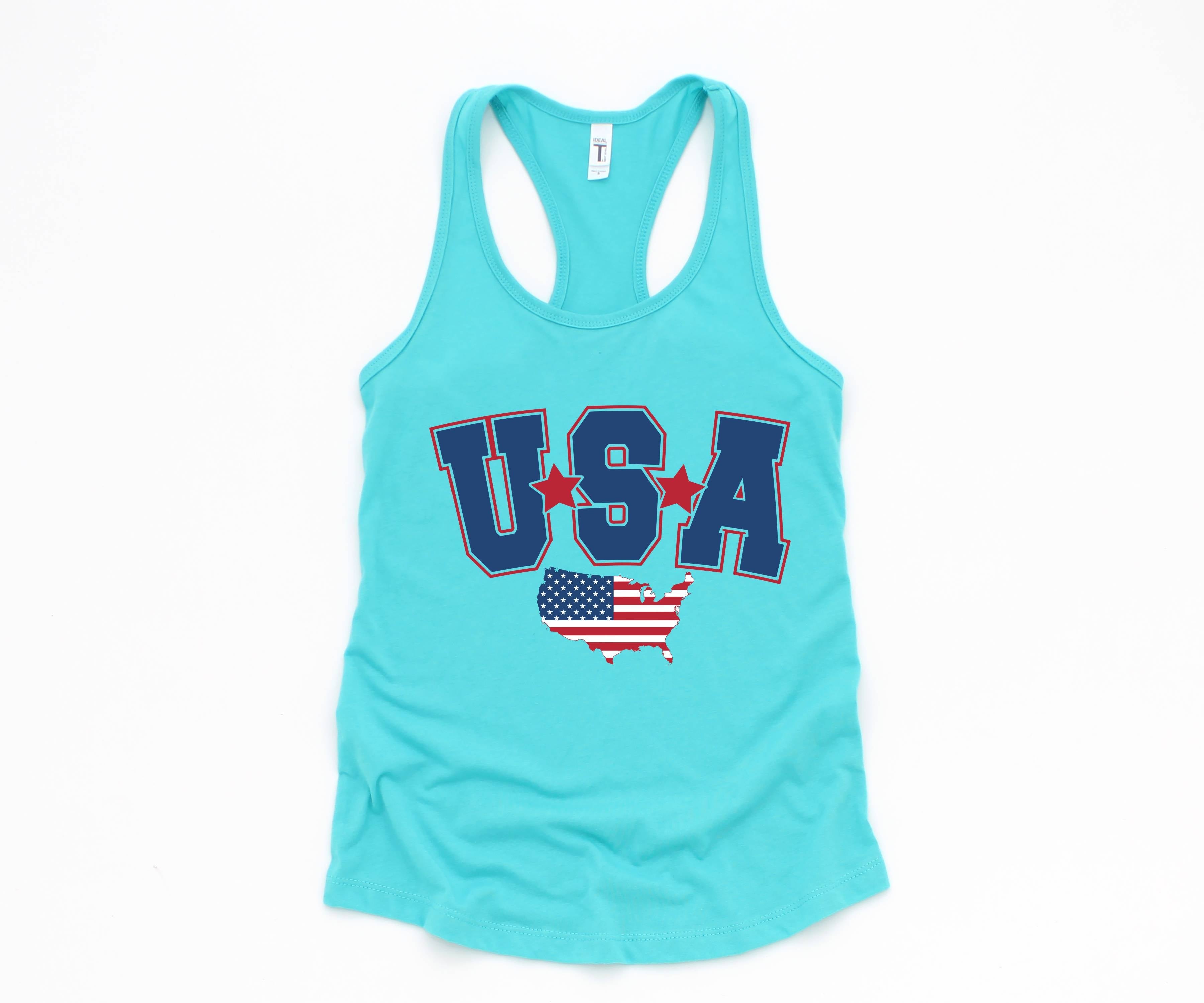 USA Tank Top, American Flag Patriotic Tank Top , Fourth of July Shirt, United States Tanktop, American Tank top, Red White and Blue Shirt
