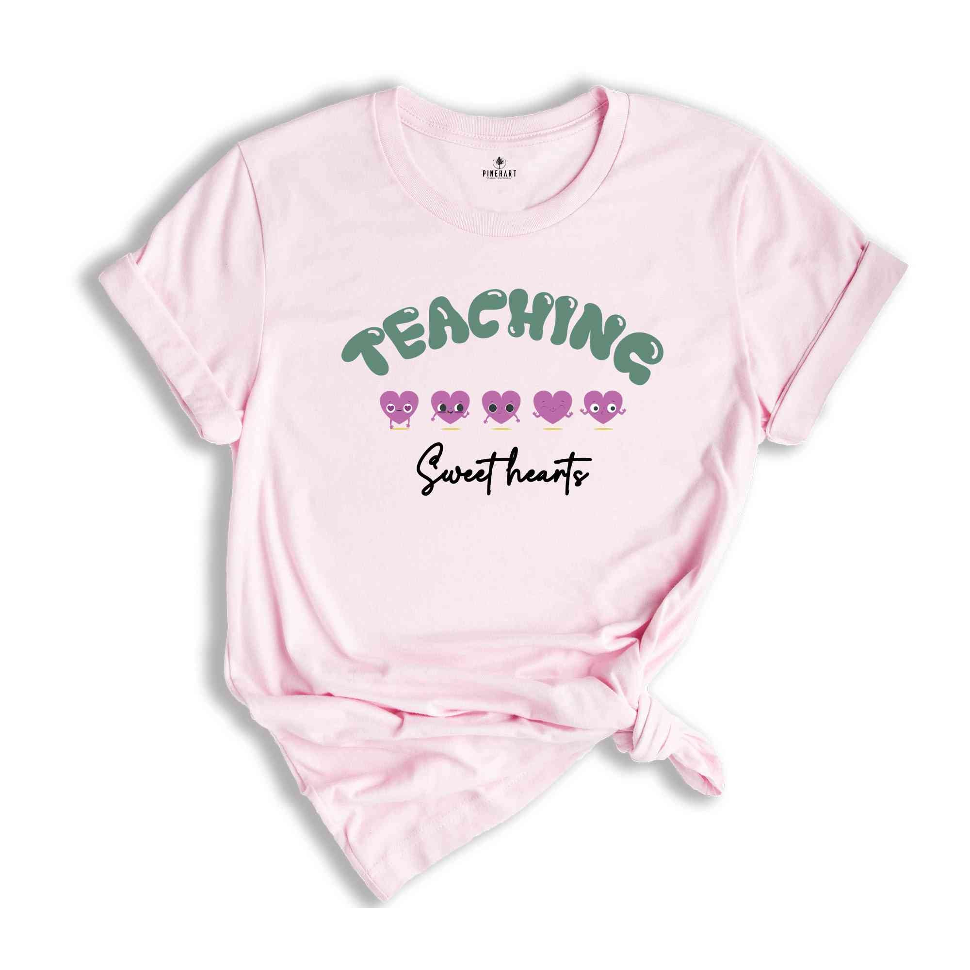 Valentine Teaching Sweethearts Shirt, Teacher T-Shirt, Valentine Teacher Tee, Valentine Kindergarten Teacher Shirt, Valentines Shirt