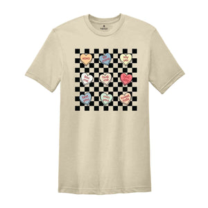 Valentines Hearts Shirt, Valentines Conversation Hearts Shirt, Valentines Retro Shirt, Valentines Shirt, Valentines Gift