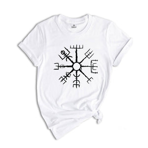 Vegvisir Shirt , Norse Mythology , Icelandic ,Nordic Icelandic Compass , Iceland Symbol,Iceland Travel Gifts ,Runic Compass ,Nordic Shirt