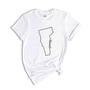 Vermont State Shirt, The USA State Shirt, Vermont USA Shirt, Vermont Map Outline Shirt, US Outline Shirt, United States Shirt