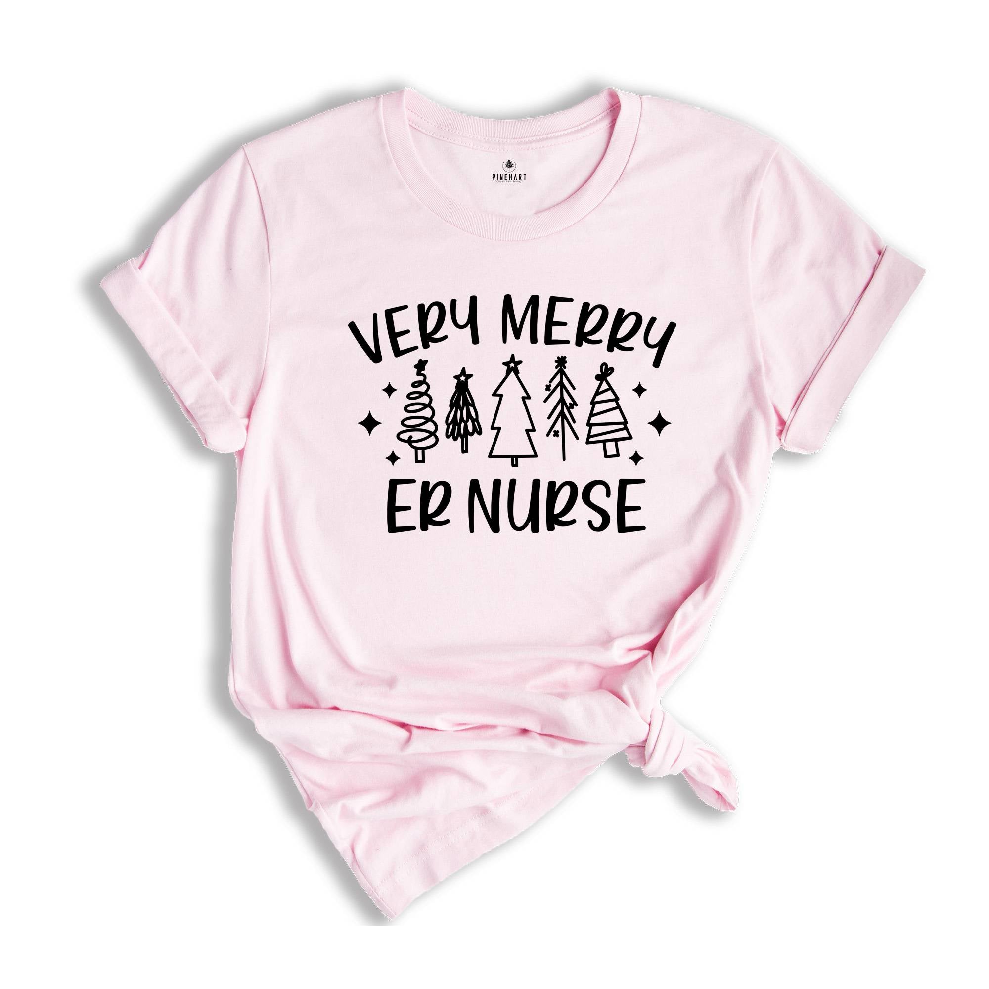 Very Merry Emergency Nurse Shirt, Nurse Squad, Nurse Christmas T Shirt, Xmas Party Costume, Gift For Nurse, Med School Xmas