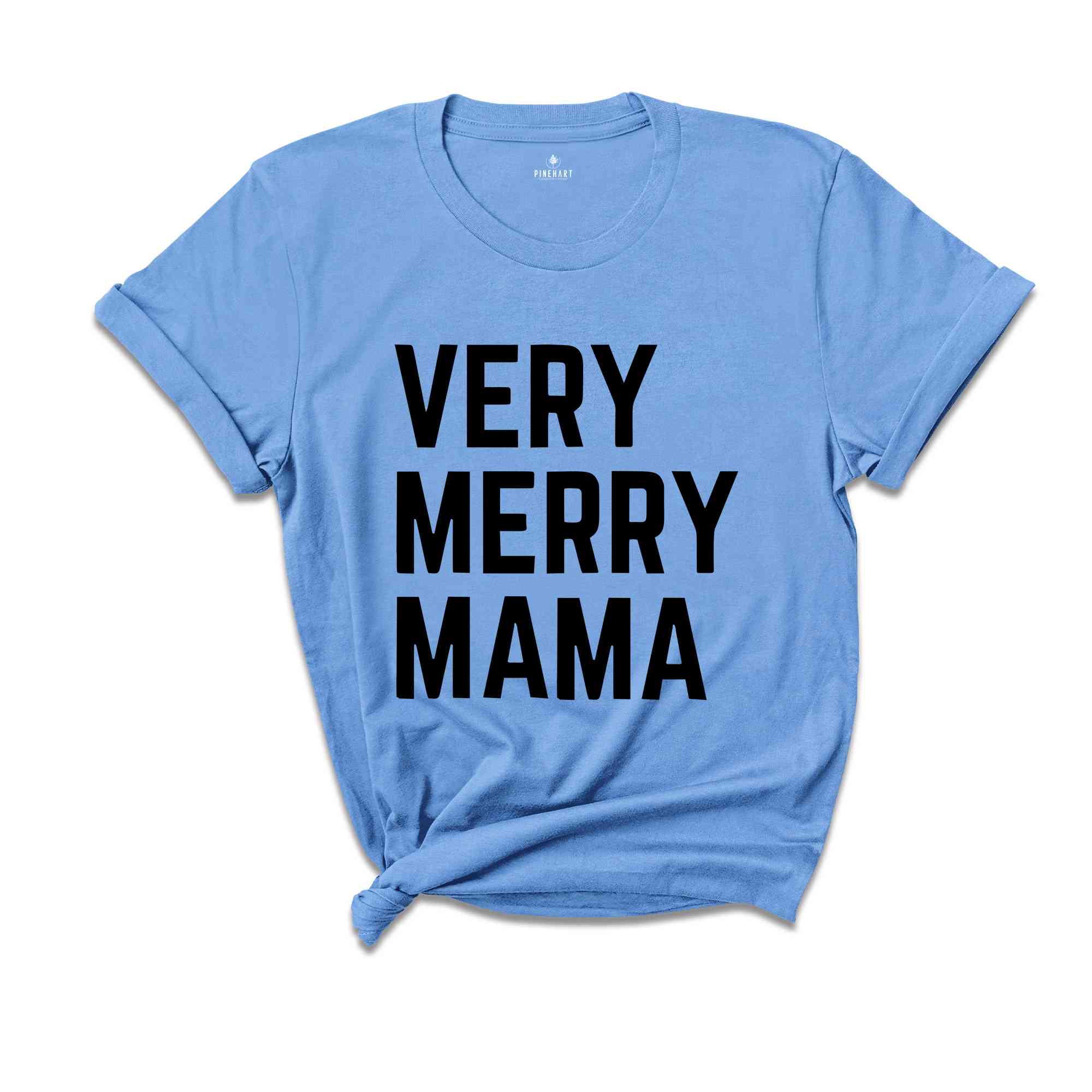 Very Merry Mama Shirt, Mama Christmas T-Shirt, Christmas 2025 Tee, Christmas Family Match