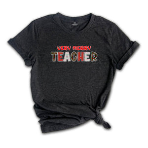 Very Merry Teacher Shirt, Teacher T-Shirt, Gift for Teacher, Christmas Teacher Shirt, Christmas Gift, Teacher Apparel