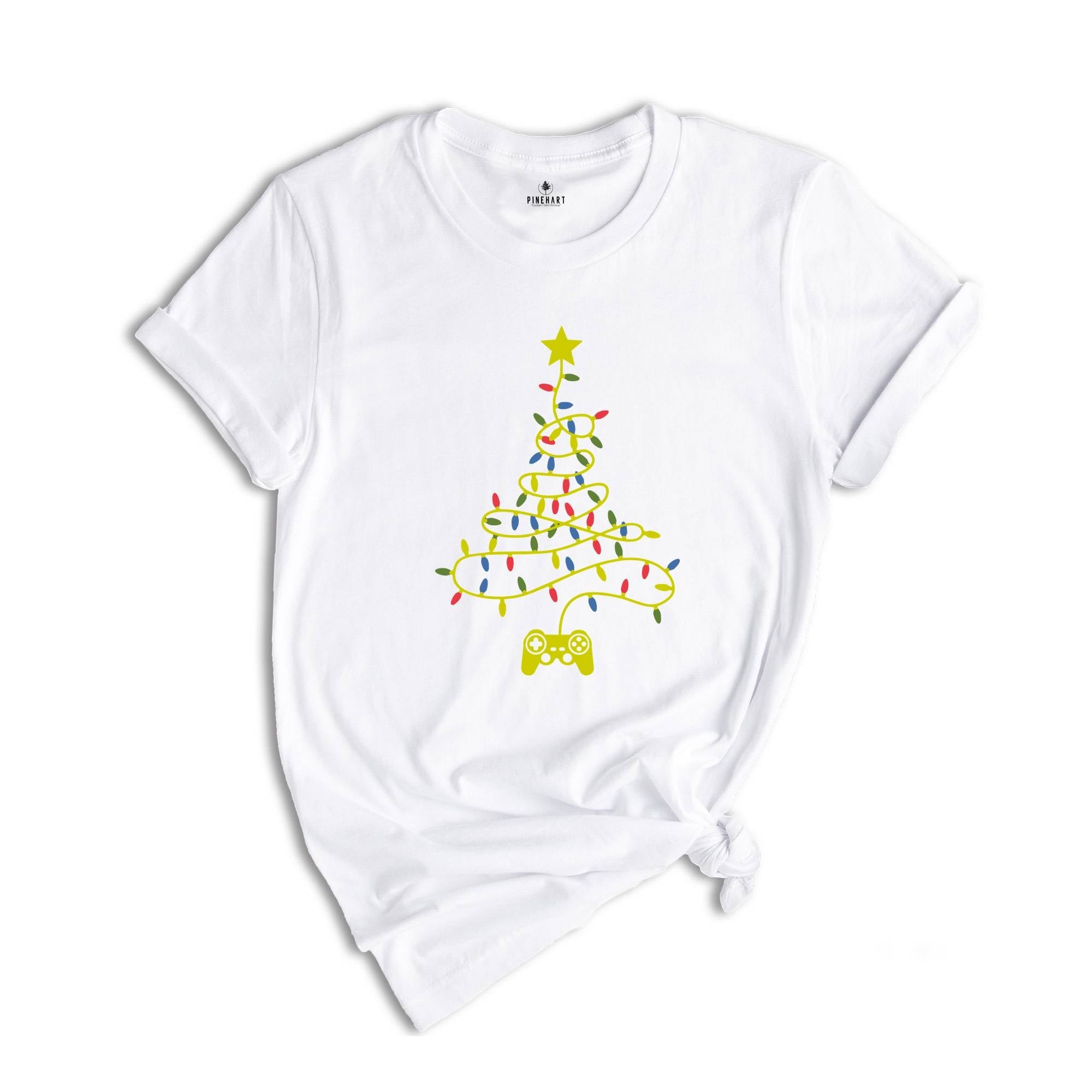 Video Game Christmas Tree Lights, Gamer Shirt, Christmas Gift, Funny Christmas Tee, Holiday Shirt, Christmas Pajamas, Christmas Gamer Gift