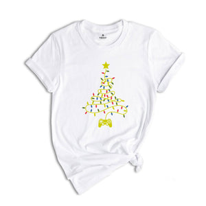 Video Game Christmas Tree Lights, Gamer Shirt, Christmas Gift, Funny Christmas Tee, Holiday Shirt, Christmas Pajamas, Christmas Gamer Gift