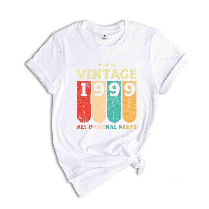 Vintage 1999 All Original Parts Shirt, 26th Birthday Shirt, 26 Years Birthday Shirt, 1999 Birthday Shirt, Retro 26th Birthday Tee