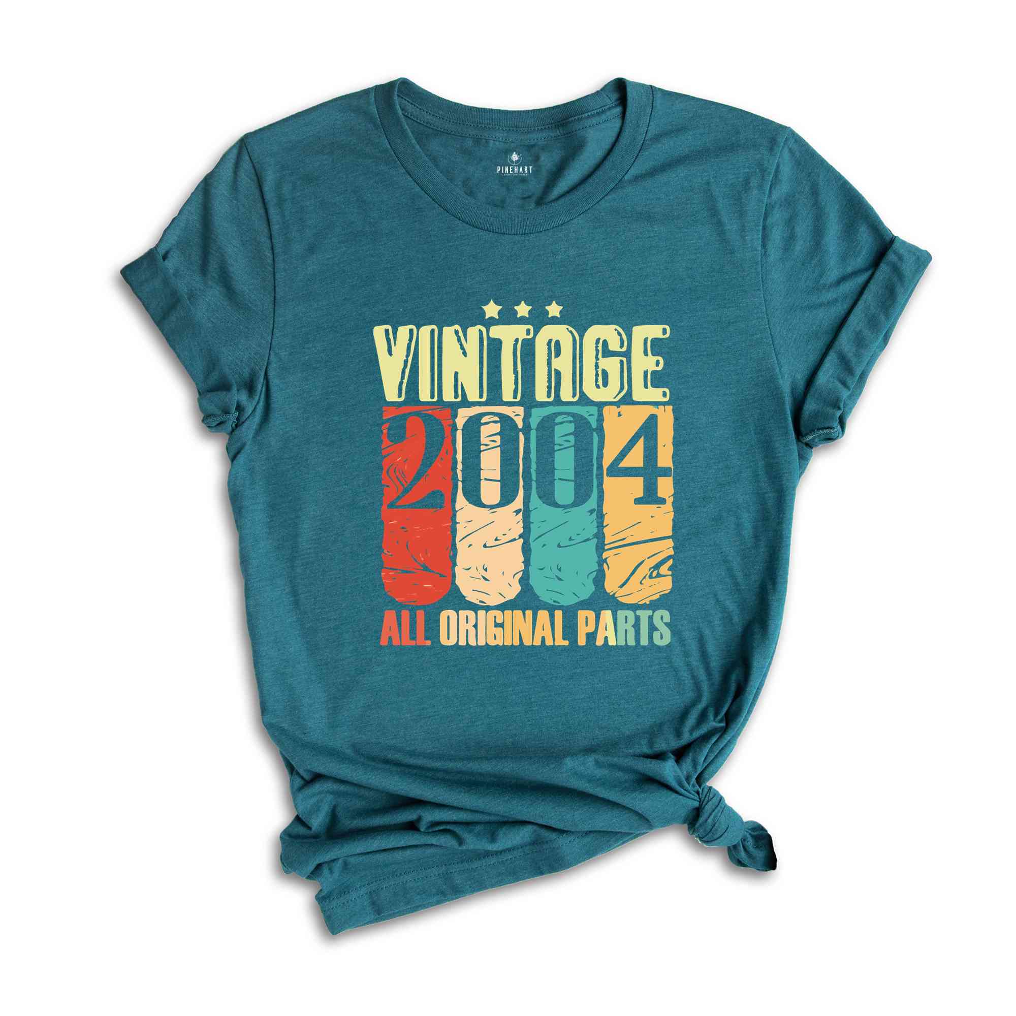 Vintage 2004 All Original Parts Shirt, Retro Vintage 2004 Shirt, Twenty One Birthday Gift, Vintage Original Parts Shirt