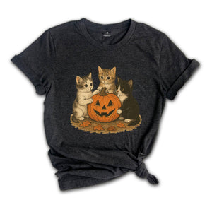 Vintage 90s Cat Halloween Shirt, Retro Halloween Shirt, Spooky Season Tee, Pumpkin Shirt, Cat Lover Shirt, Black Cat Shirt, Spooky Season