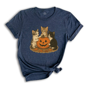Vintage 90s Cat Halloween Shirt, Retro Halloween Shirt, Spooky Season Tee, Pumpkin Shirt, Cat Lover Shirt, Black Cat Shirt, Spooky Season