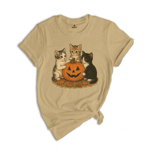 Vintage 90s Cat Halloween Shirt, Retro Halloween Shirt, Spooky Season Tee, Pumpkin Shirt, Cat Lover Shirt, Black Cat Shirt, Spooky Season