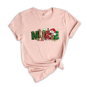 Vintage Christmas Nurse T-Shirt, Christmas Nurse Tee, Vintage Nurse Shirt, Gift For Nurse Nursing Shirt, Nurse Graduate, Xmas Nurse Gift