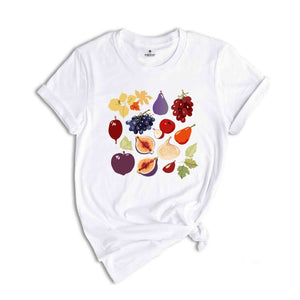 Vintage Fruit Shirt, Figs Shirt, Botanical Fruit Shirt, Vegan Shirt, Foodie Shirt, Cute Plant Shirt, Fruit Lover Shirt