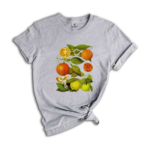 Vintage Fruit Shirt, Orange Shirt, Aesthetic Fruit T-shirt, Gift For Women Shirt, Fun Summer T-shirt