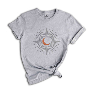 Vintage Minimalistic Sunburst Shirt, Vintage Sun Shirt, Shirt For Women, Cute Sun Shirt, summer T-shirt
