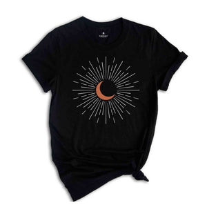 Vintage Minimalistic Sunburst Shirt, Vintage Sun Shirt, Shirt For Women, Cute Sun Shirt, summer T-shirt