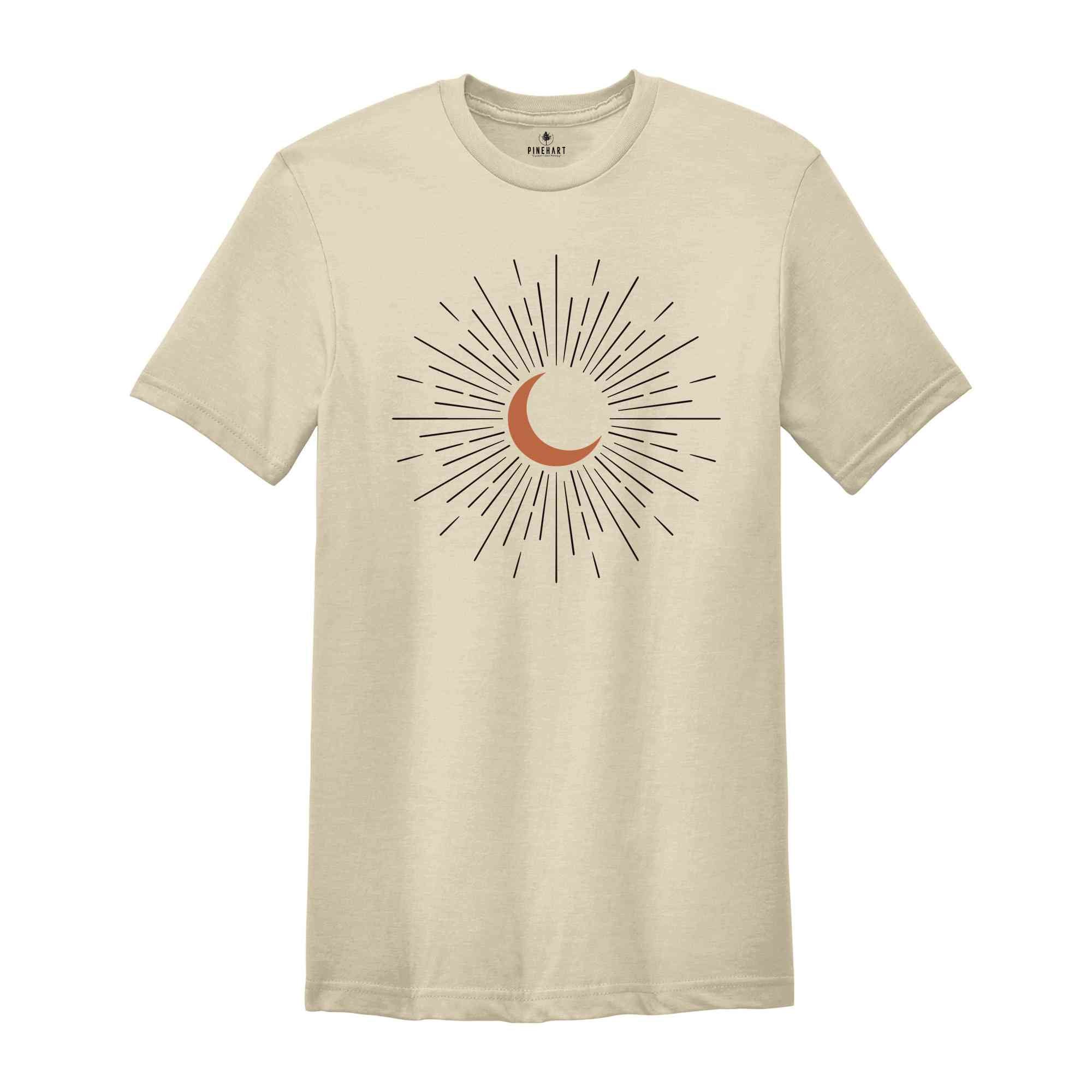 Vintage Minimalistic Sunburst Shirt, Vintage Sun Shirt, Shirt For Women, Cute Sun Shirt, summer T-shirt