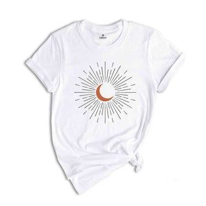 Vintage Minimalistic Sunburst Shirt, Vintage Sun Shirt, Shirt For Women, Cute Sun Shirt, summer T-shirt