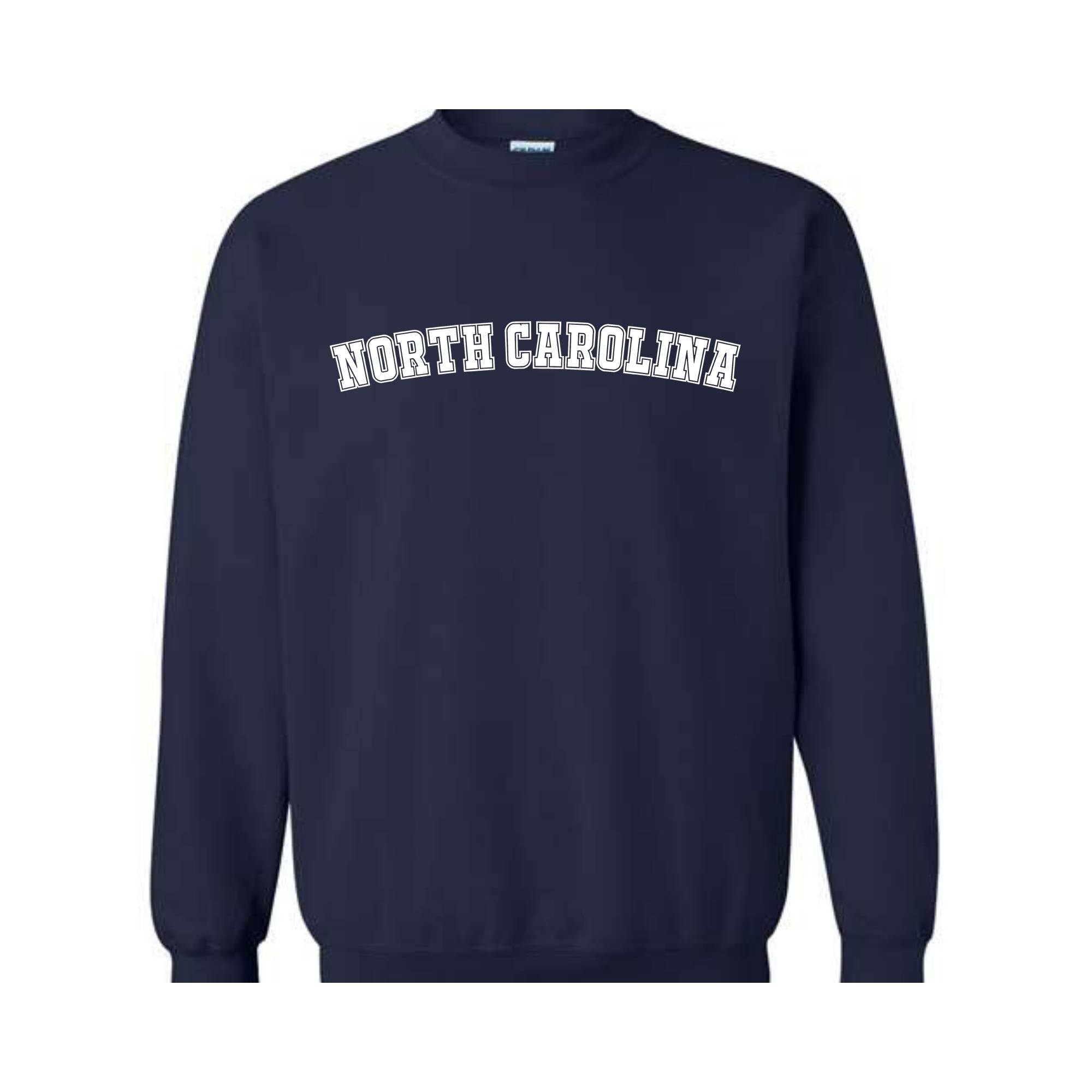 Vintage North Carolina Sweatshirt, Carolina Sweatshirt, Sweatshirt, North Carolina Gift, Vintage Sweatshirt, State Sweatshirt,