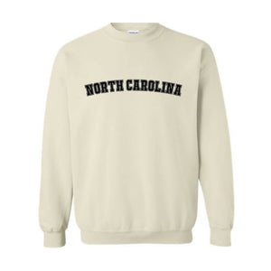 Vintage North Carolina Sweatshirt, Carolina Sweatshirt, Sweatshirt, North Carolina Gift, Vintage Sweatshirt, State Sweatshirt,