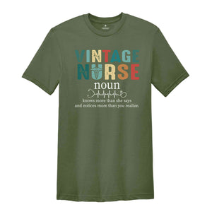 Vintage Nurse Definition T-Shirt, Nurse Shirt, RN Shirts, Nurse Funny Shirt, Vintage Nurse Shirt, Gifts For Nurses