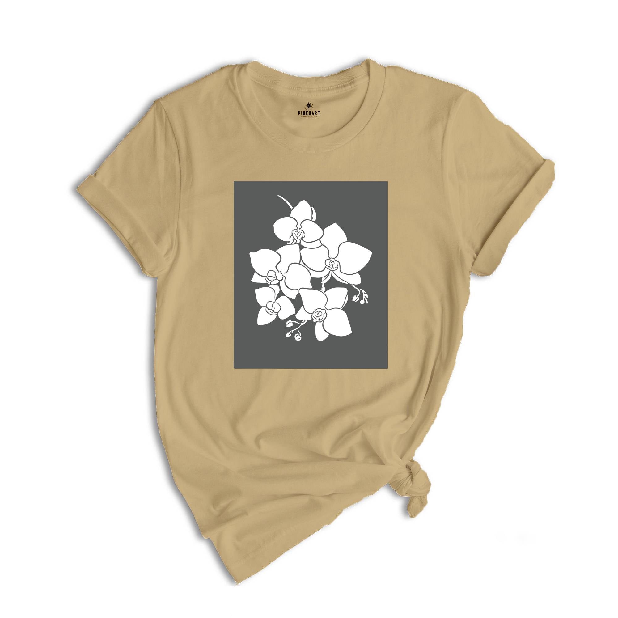 Vintage Orchid Flowers Shirt, Botanical Shirt, Retro Floral Shirt, Artistic Flowers Shirt, Winter Shirt, Cute Floral Shirt, Trendy Mom Shirt