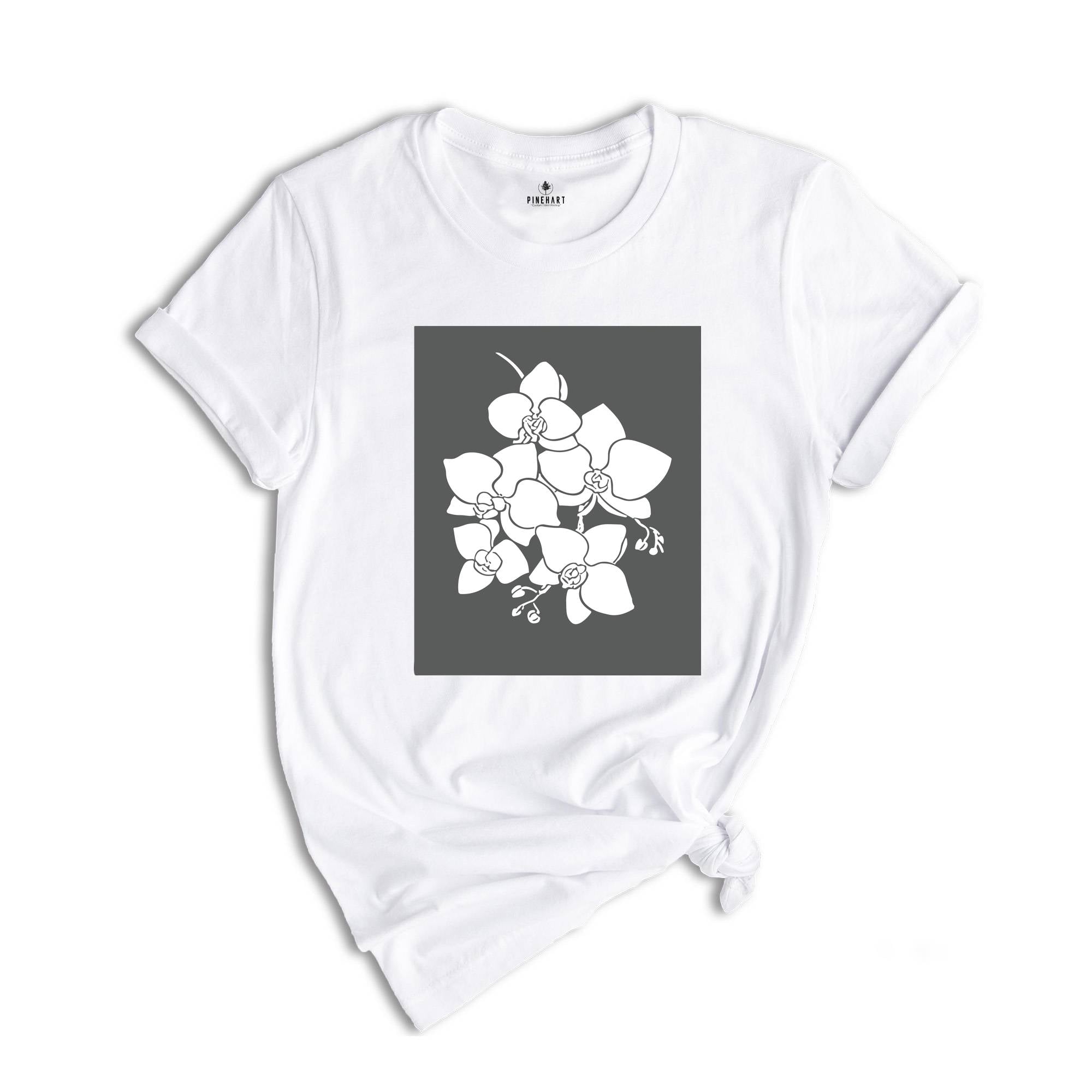 Vintage Orchid Flowers Shirt, Botanical Shirt, Retro Floral Shirt, Artistic Flowers Shirt, Winter Shirt, Cute Floral Shirt, Trendy Mom Shirt