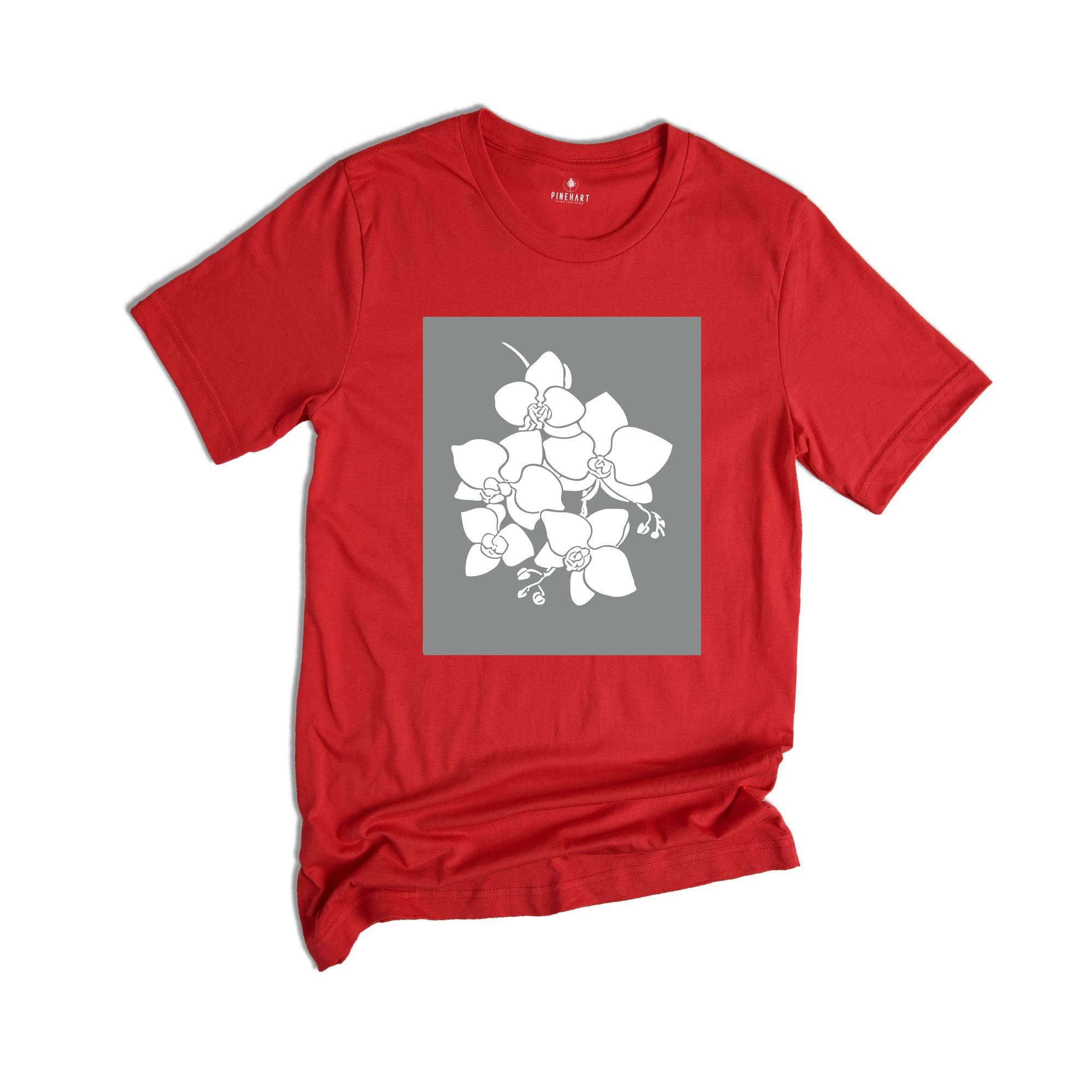 Vintage Orchid Flowers Shirt, Botanical Shirt, Retro Floral Shirt, Artistic Flowers Shirt, Winter Shirt, Cute Floral Shirt, Trendy Mom Shirt