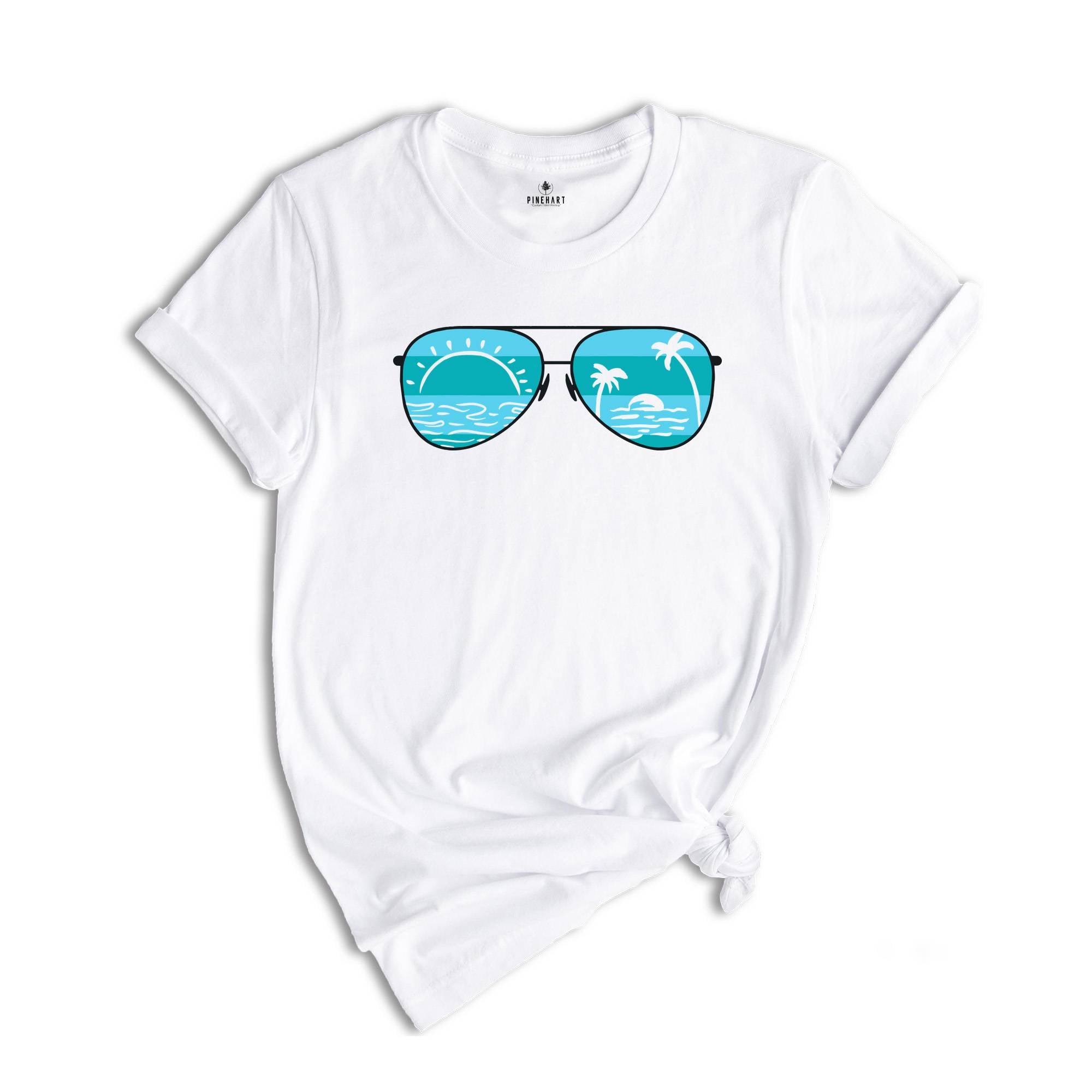 Vintage Sunset Sunglasses Shirt, Summer T-Shirt, Summer Vacation Tee, Summer Vibes Shirt, Beach Shirt, Trip Mode on Shirt, Summer Break