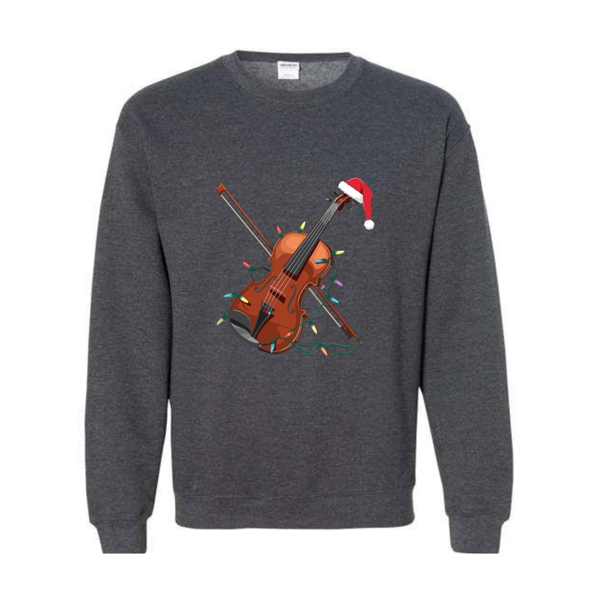 Violin Christmas Lights Sweatshirt, Violin Hoodie, Christmas Violin Hoodie, Violinist Hoodie, Musician Hoodie, Christmas Lights Hoodie