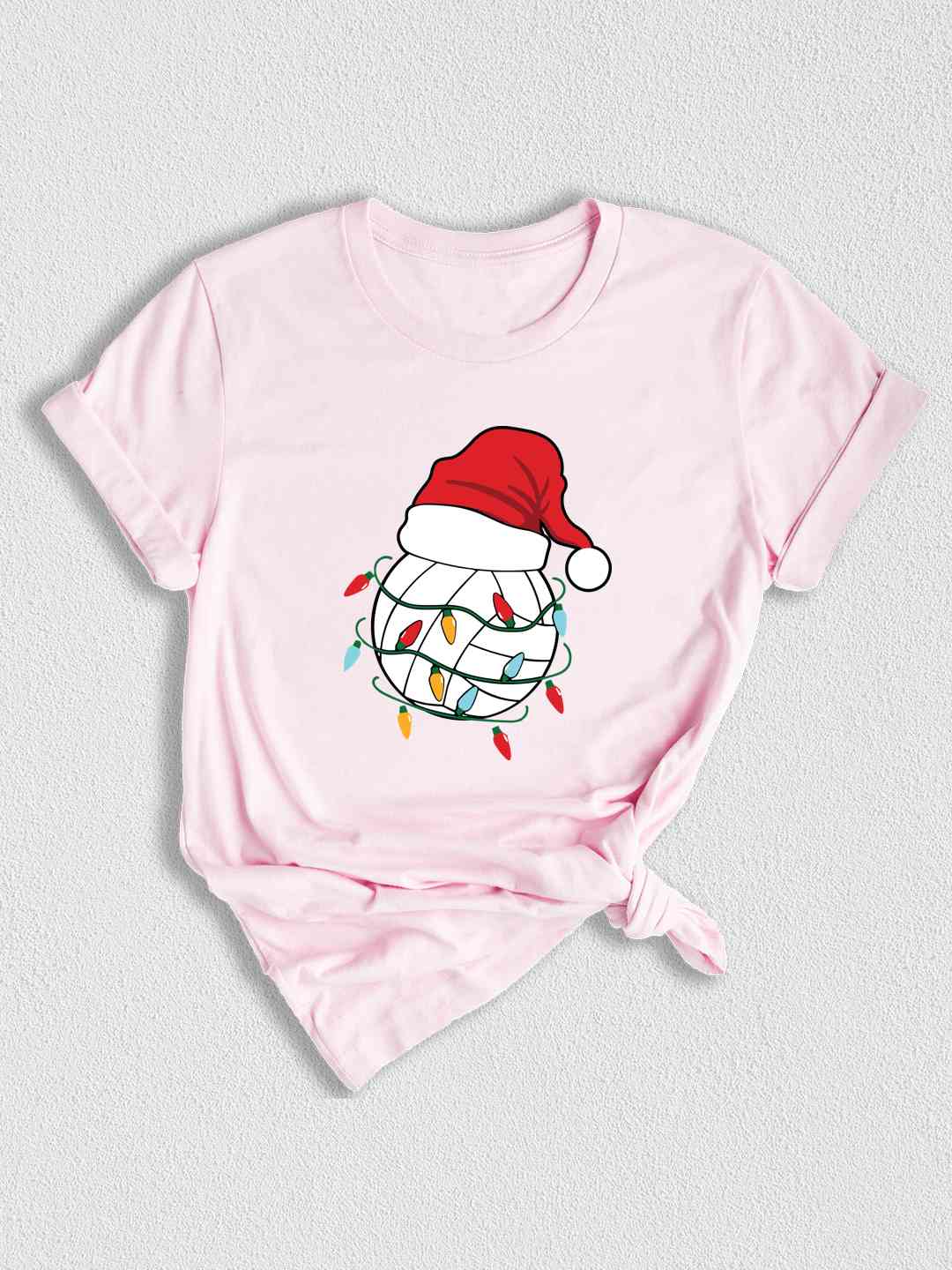 Volleyball Christmas Lights Shirt, Volleyball Lover Xmas Gift, Santa Hat Shirt, Volleyball Xmas Shirt, Xmas Sports Shirt, Volleyball Team