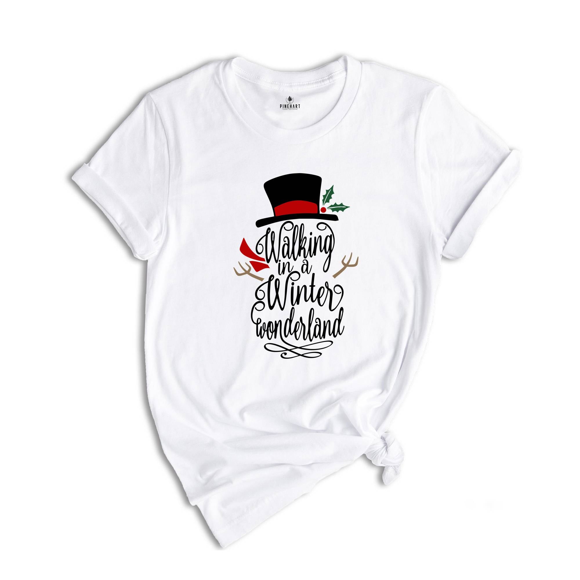 Walking In A Winter Wonderland, Christmas T-shirts, Holiday Shirts, Winter Shirt, Christmas Party Tee, Christmas Gift