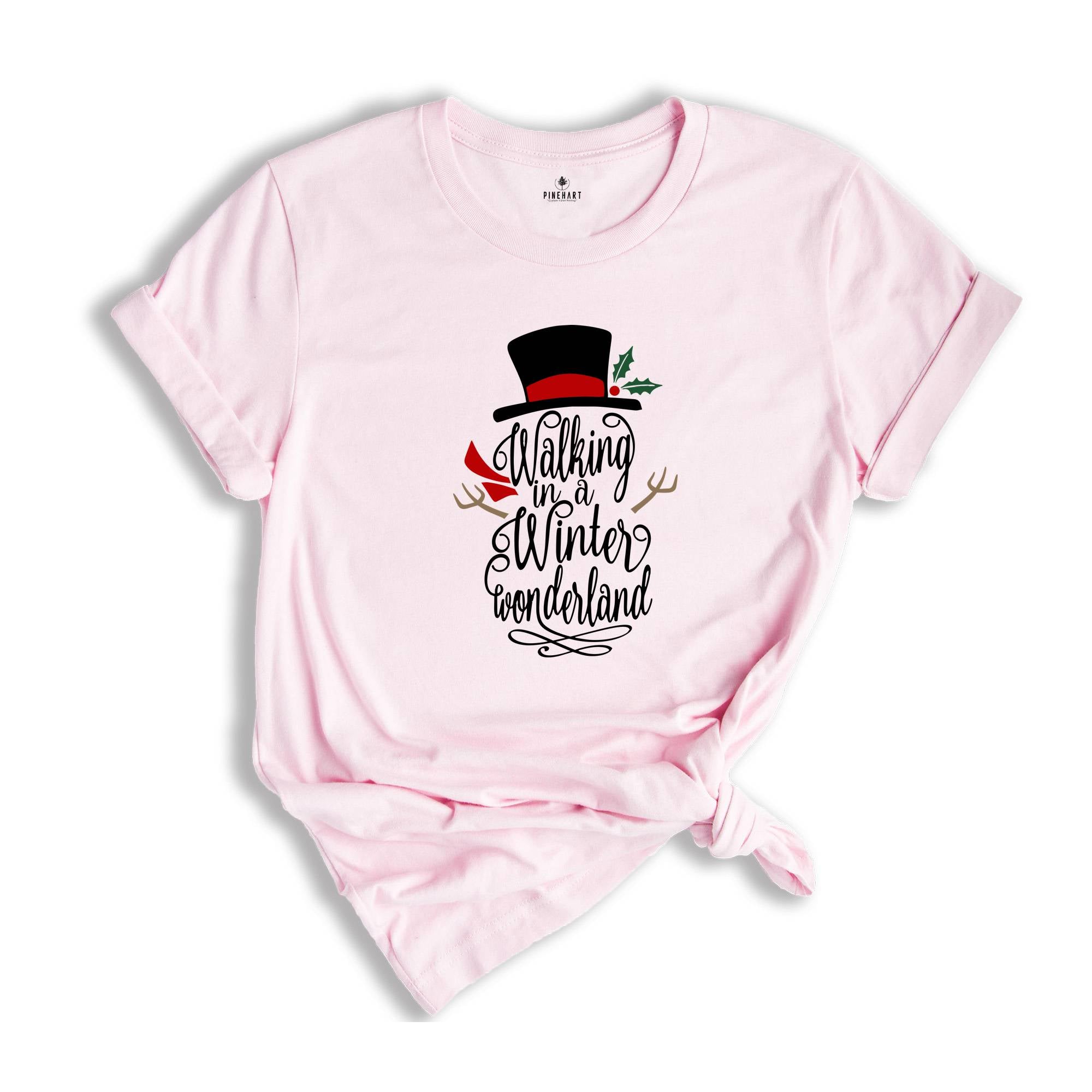 Walking In A Winter Wonderland, Christmas T-shirts, Holiday Shirts, Winter Shirt, Christmas Party Tee, Christmas Gift