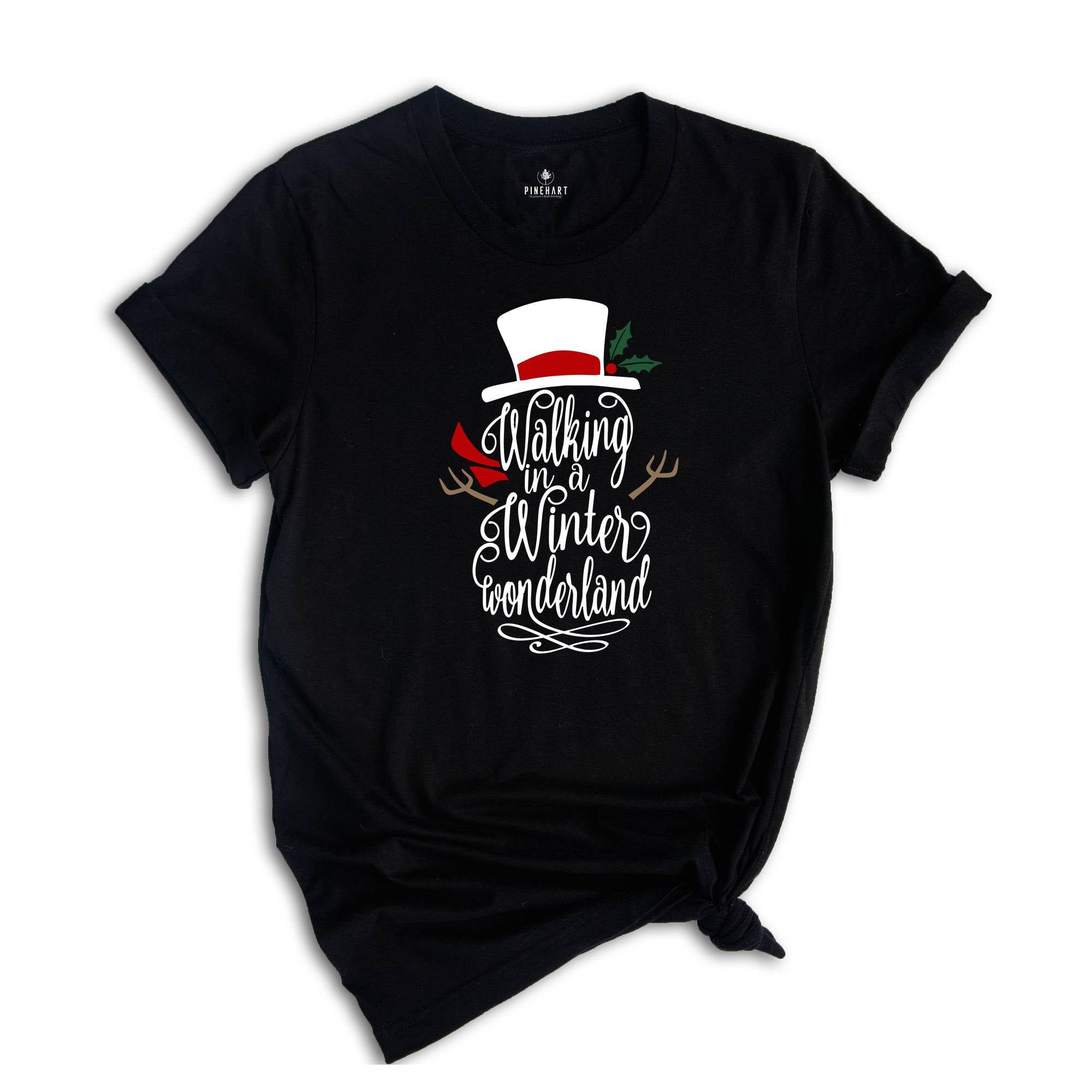 Walking In A Winter Wonderland, Christmas T-shirts, Holiday Shirts, Winter Shirt, Christmas Party Tee, Christmas Gift